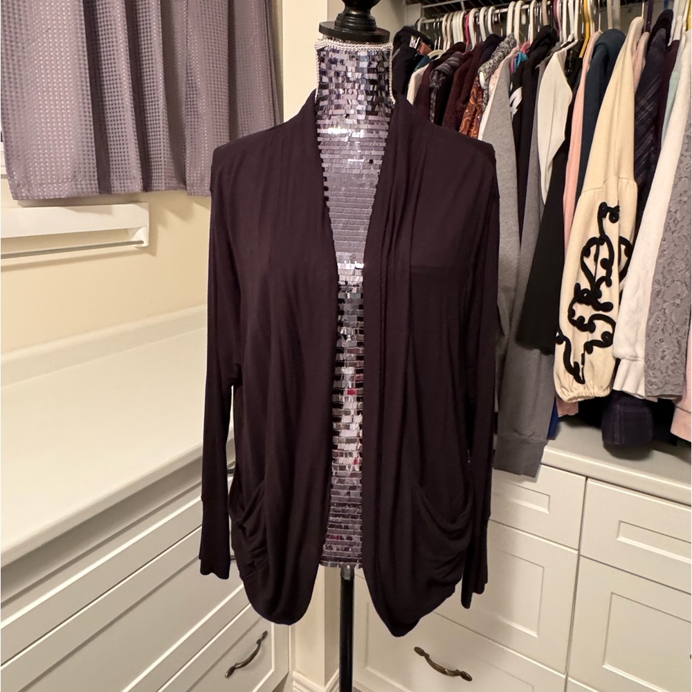 Marc New York Performance M black drapey cardigan